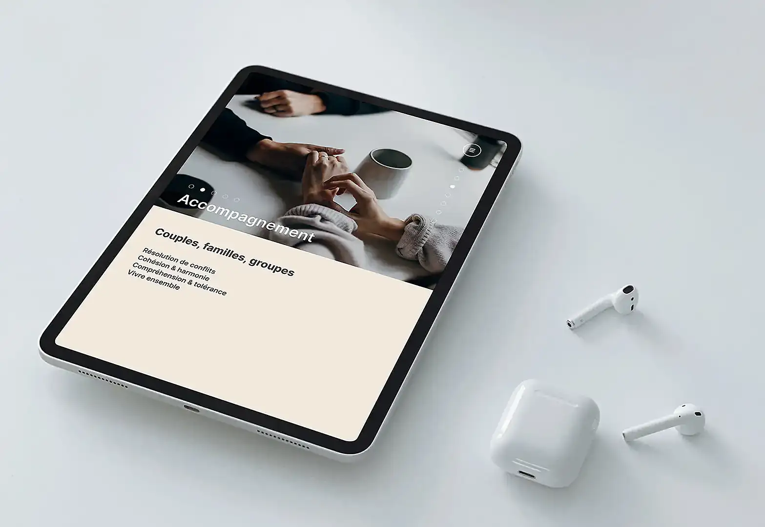 Aperçu de différents écrans du site responsive.